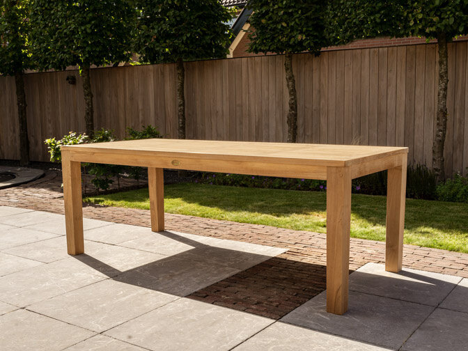 Teak Gartenset 215 + Gartenbank + 3 Stühle