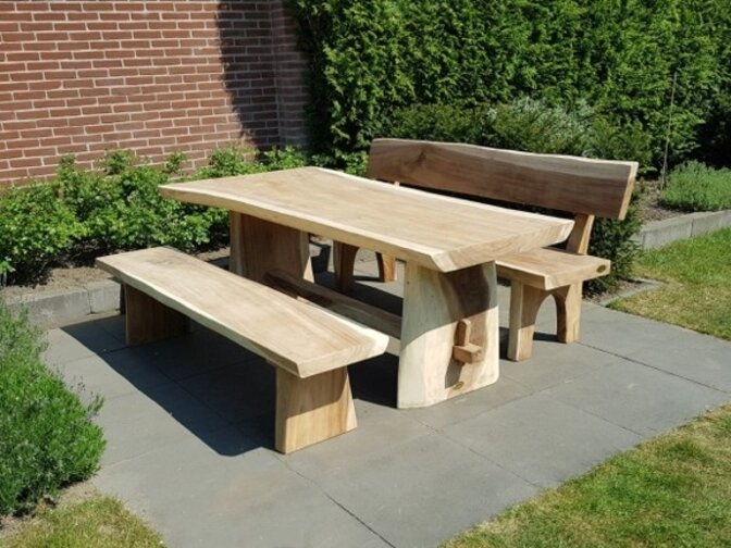 Baumstamm-Sofa 180 cm – geräumiges Sofa für 3 Personen