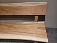 Baumstamm-Bank mit Rückenlehne, 240 cm