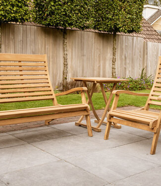 Teak Loungeset Dicaprio zusammenklappbar