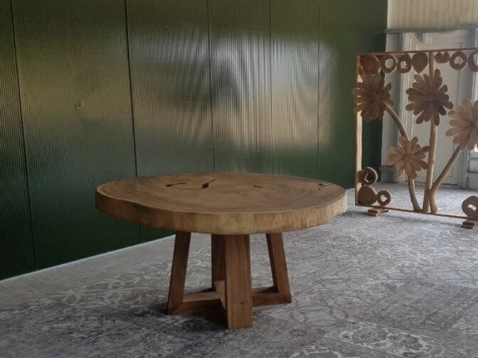 Große Tischgestell-Pyramide – Hartholz