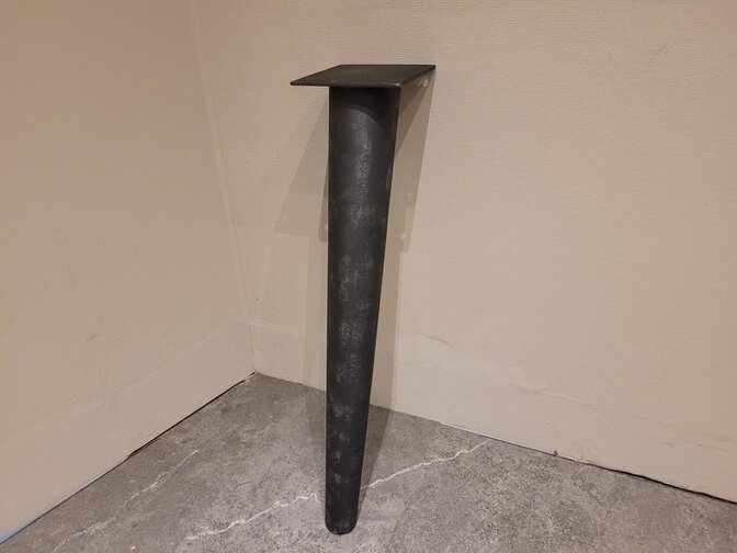 Metall-Tischbein rund - rustikal - pro Stück