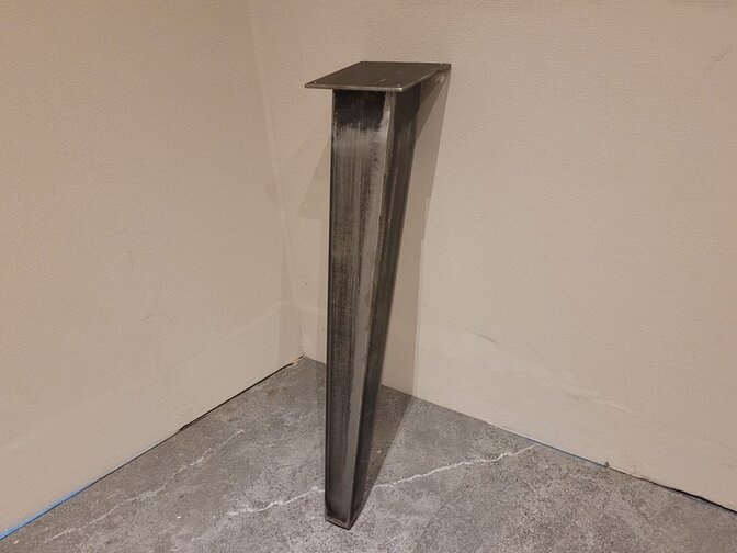 Metall-Tischbein quadratisch - rustikal - pro Stück