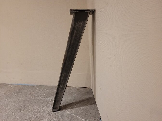 Metall-Tischbein quadratisch - rustikal - pro Stück