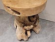Teak-Hocker aus Wurzelholz 45 cm