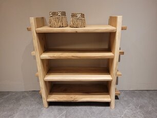 Suarholz-Bücherregal 110x110x40cm