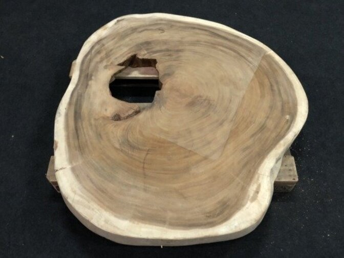 Runde Baumstammtischplatte Ø135/145 cm CA48-1117