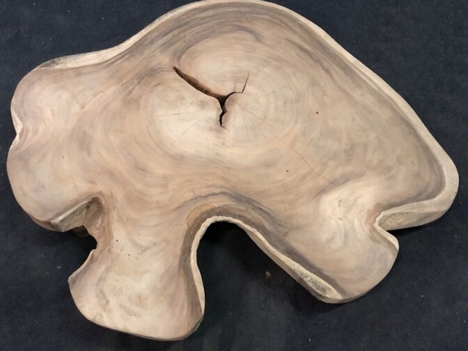 Runde Baumstammtischplatte Ø150x175cm KCA110-418