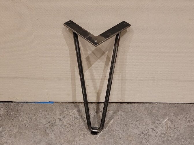 Couchtischbein Hairpin 36 cm – rustikal – pro Stück