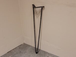 Tischbein 3er-Hairpin 70 cm – rustikal – pro Stück