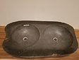 Doppelwaschbecken aus Naturstein FL19165 - 102x56x17cm