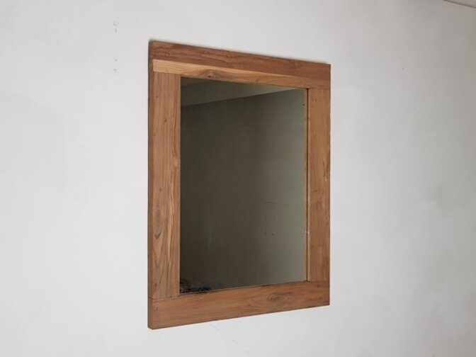 Teakholz-Spiegel Natur 68x85x9cm