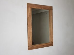 Teakholz-Spiegel Natur 70x100x9 cm