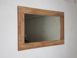 Teakholz-Spiegel 128x85x12cm Natur