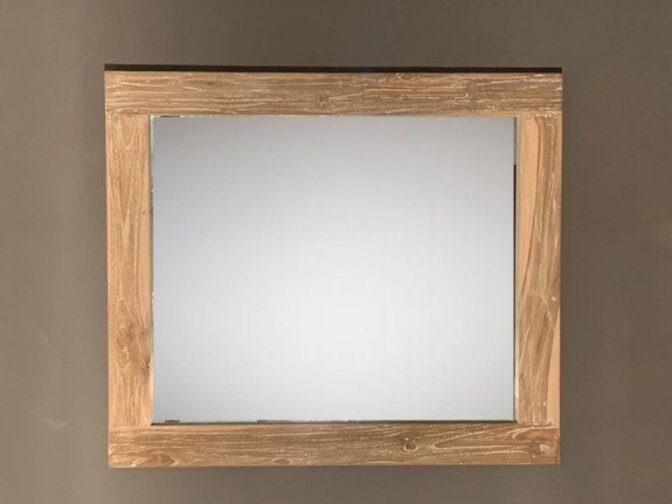 Spiegel 98x85x9cm White Wash - Teak