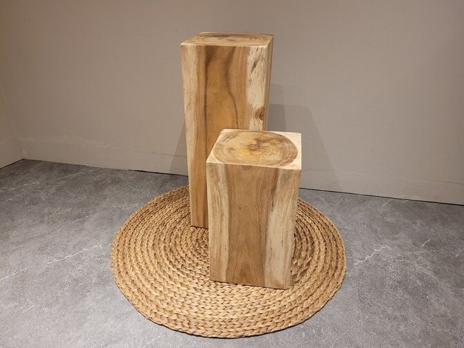 Holzsockel 30x30x80cm houtblok Holzblock