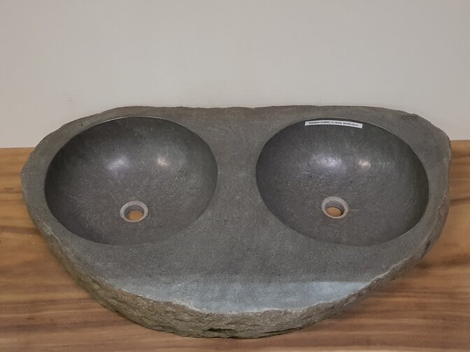 Naturstein-Waschbecken FL19168 - 96x55x16cm