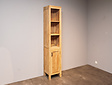 Teak-Badezimmerschrank 40x35x200 cm – Natur