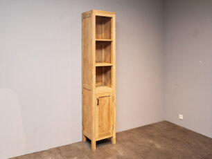 Teak-Badezimmerschrank 40x35x200 cm – Natur