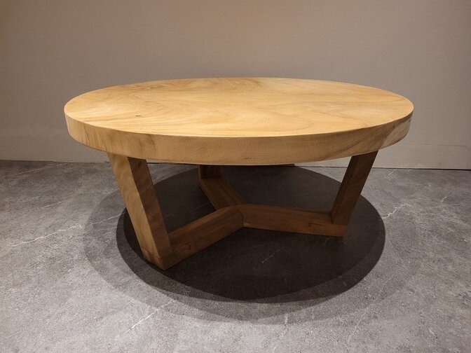 Runder Baumstamm-Couchtisch Ø 100x46 cm