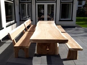 Suar-Baumstamm-Tisch 450 cm | extra lang!