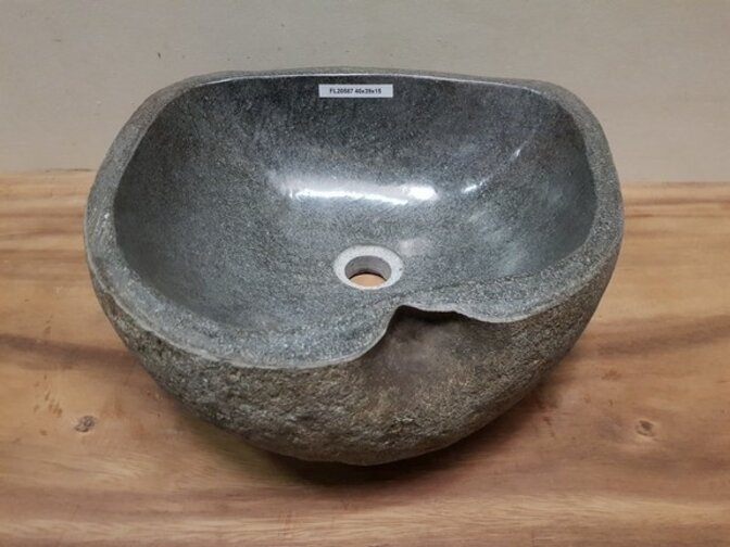 Naturstein-Waschbecken FL20587 – 40 x 39 x 15 cm