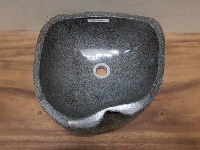 Naturstein-Waschbecken FL20587 – 40 x 39 x 15 cm
