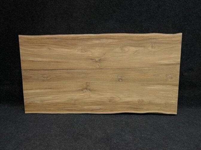 Tischplatte aus Teak-Baumstamm 80x160cm für den Innenbereich