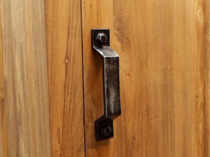 Badezimmerschrank 40x32x200cm - Natur - 1 Tür