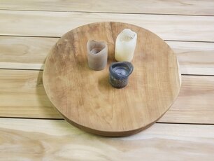 Lazy Suzanne-Drehtablett 50 cm – massives Teakholz