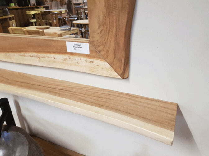 Suar-Schweberegal 180 x 15 x 3 cm