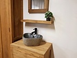 Teak-Regal 160x15x3,5 cm - Natur