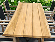 Teak-Baumstamm-Tischplatte für Outdoor 90 x 200 cm
