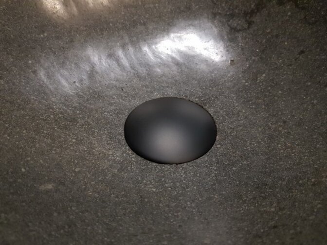 Differnz-Ablaufgarnitur Design groß schwarz