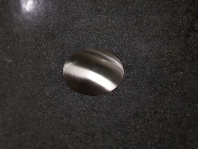 Differnz-Ablaufgarnitur Design groß matt verchromt