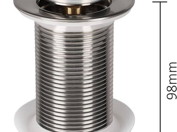 Differnz-Ablaufgarnitur Design groß matt verchromt