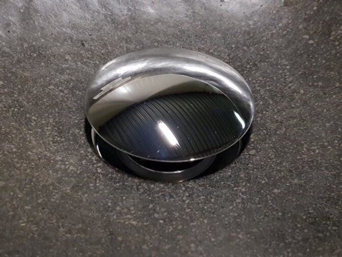 Differnz-Ablaufgarnitur Design groß verchromt