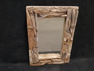 Spiegel rustikales Teakholz 100x150cm
