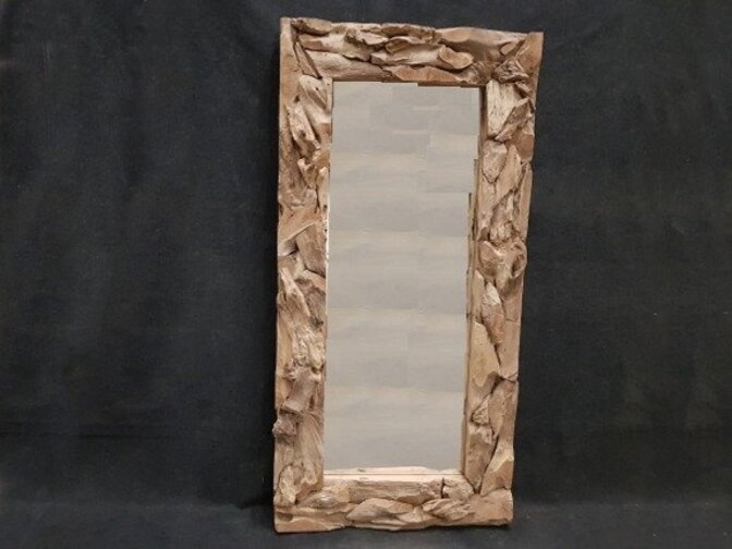Spiegel rustikales Teakholz 100x200cm