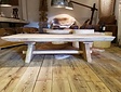 Holz-Tischgestell für Baumstamm-Couchtisch