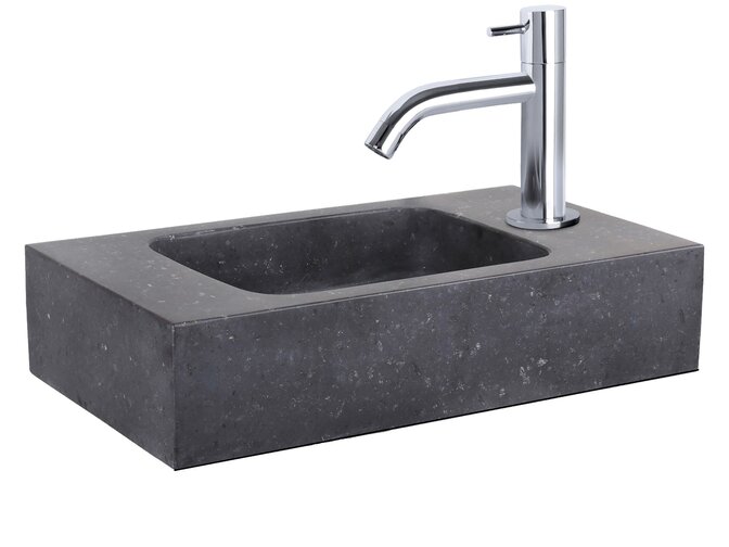 Natursteinwaschbecken  eckig 40x22x9cm