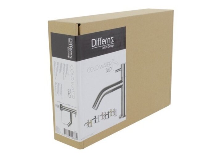 Differnz-Kaltwasserhahn gebogen – Mattchrom