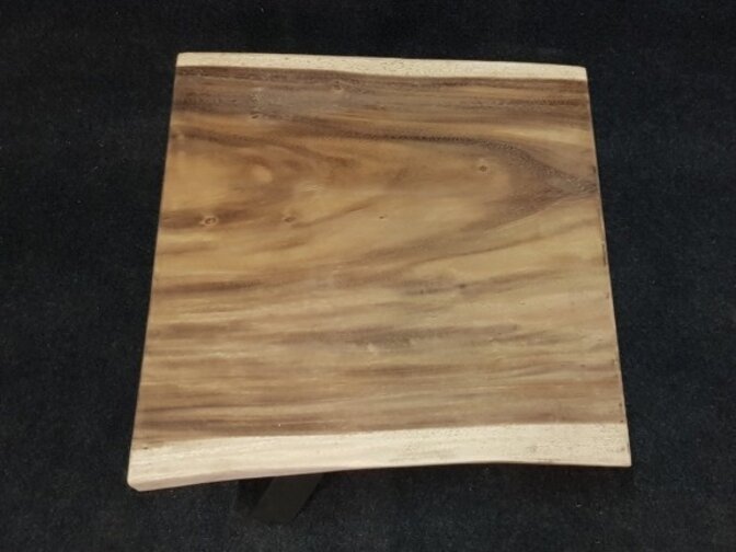 Baumstamm-Tisch quadratisch 80 x 80 x 7 cm – lose Platte