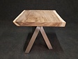 Baumstamm-Tisch quadratisch 80 x 80 x 7 cm – lose Platte