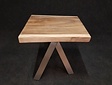 Baumstamm-Tisch quadratisch 80 x 80 x 7 cm – lose Platte