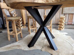 Doppel-X-Tischgestell – 120 x 120 x 100 cm