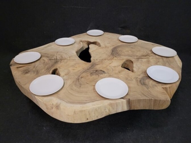 Runder Baumstamm-Tisch 170/185 cm CA25-2224