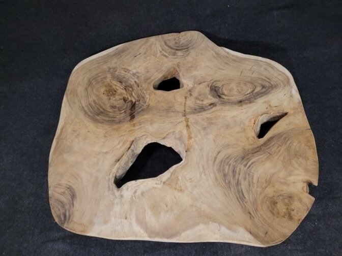 Runde Suar-Baumstammtischplatte 170/185 cm CA66-2224