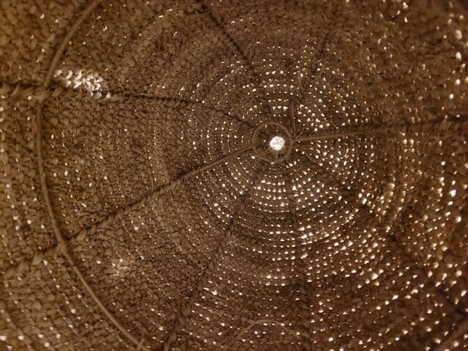 Lampenschirm im Ibiza-Stil 55x65cm Glockenform mit Franzen