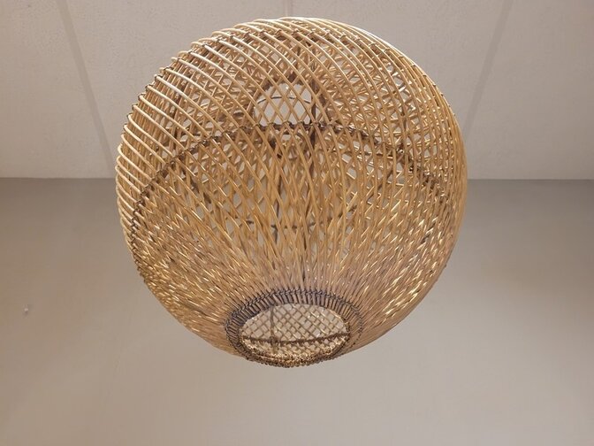Lampenschirm aus Schilf runde Kugel 40x40cm